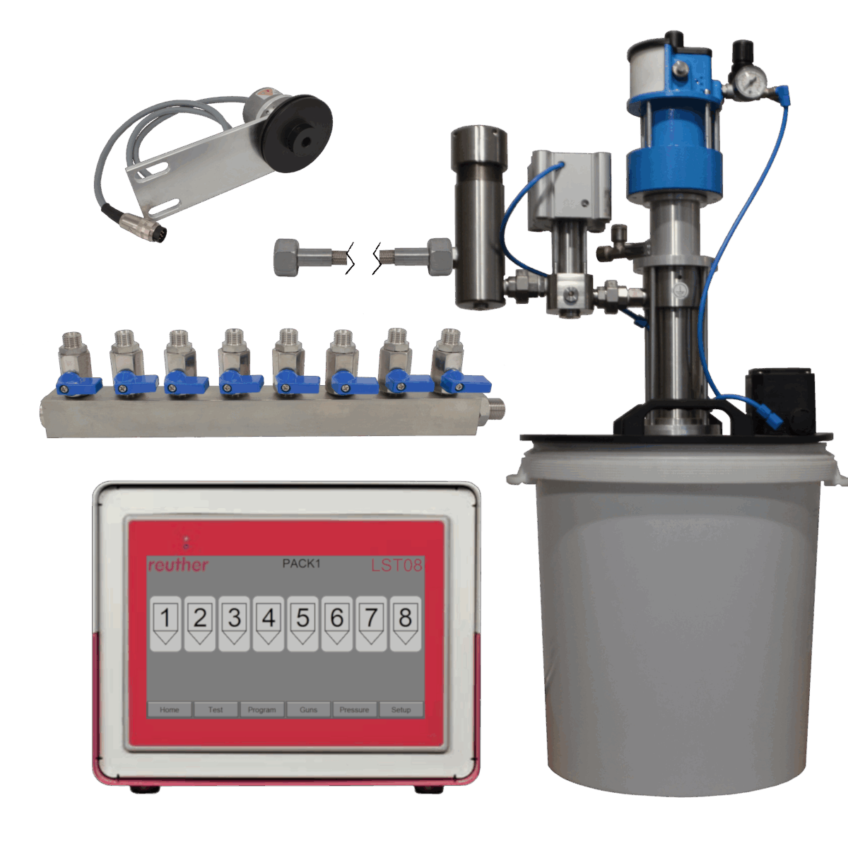 Faltschachtelbeleimung Basisanlage 8-Kanal Kompatibel zu Baumerhhs®/hhs®