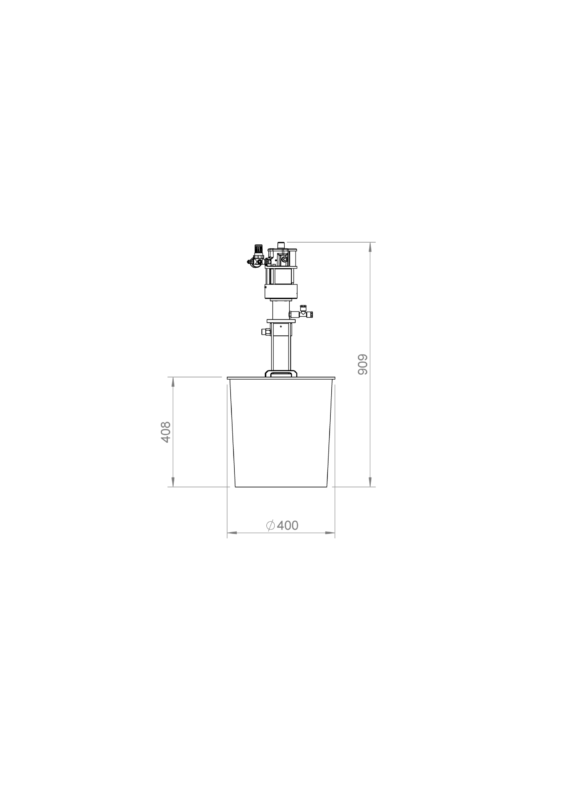 Unità di erogazione colla 4:1 Compatibile con Baumerhhs®/hhs®, Nordson®, Robatech®, Bühnen®, Puffe®, Meler®, ITW Dynatec®/Inatec®, ValcoMelton®