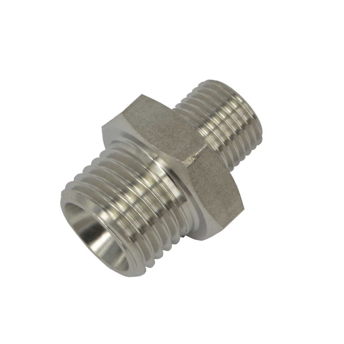 Doppelnippel 1/4" - 1/8" Kompatibel zu Baumerhhs®/hhs®, Nordson®, Robatech®, Bühnen®, Puffe®, Meler®, ITW Dynatec®/Inatec®, ValcoMelton®