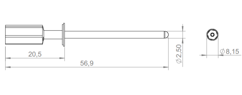 Anker DLK-500, Solenoid armature DLK-500, DLK500, 27006304